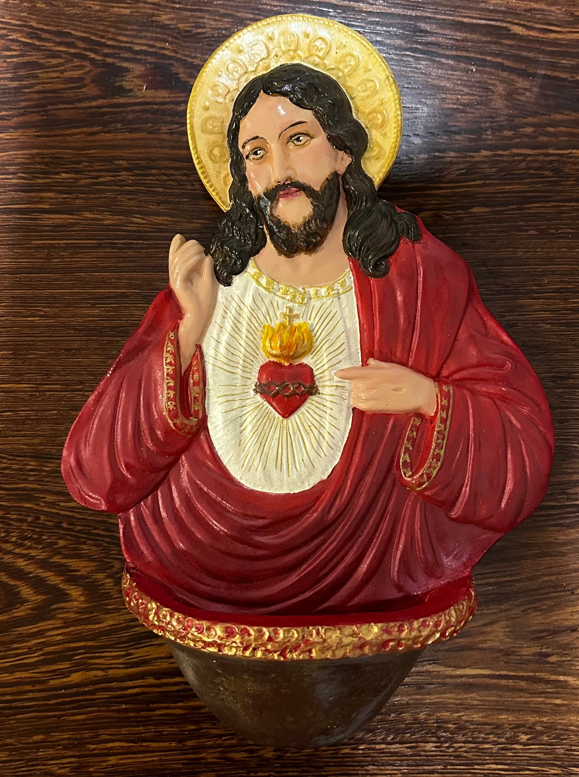 Sacred Heart Holy Water Font 25cm