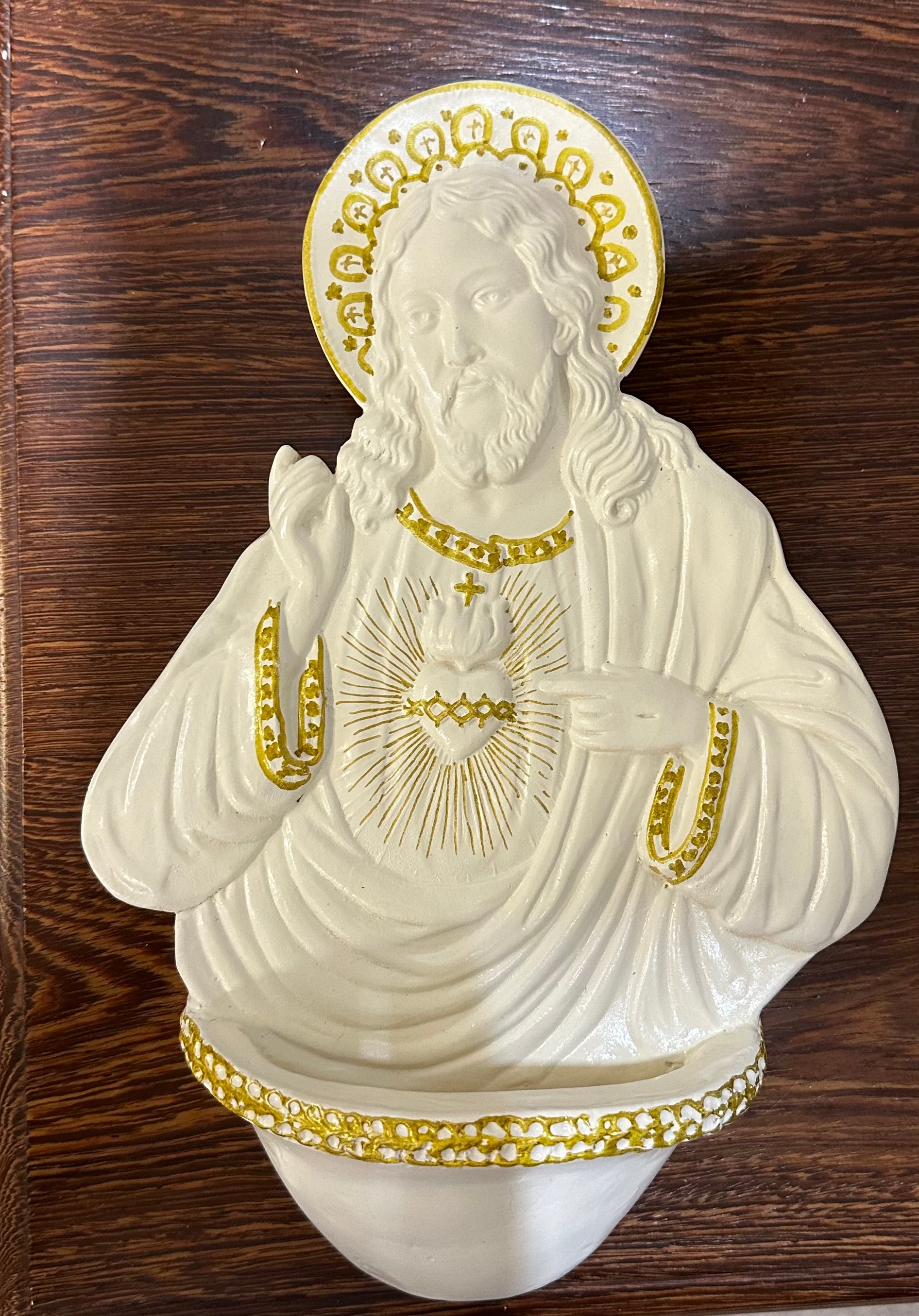 Sacred Heart Holy Water Font 25cm